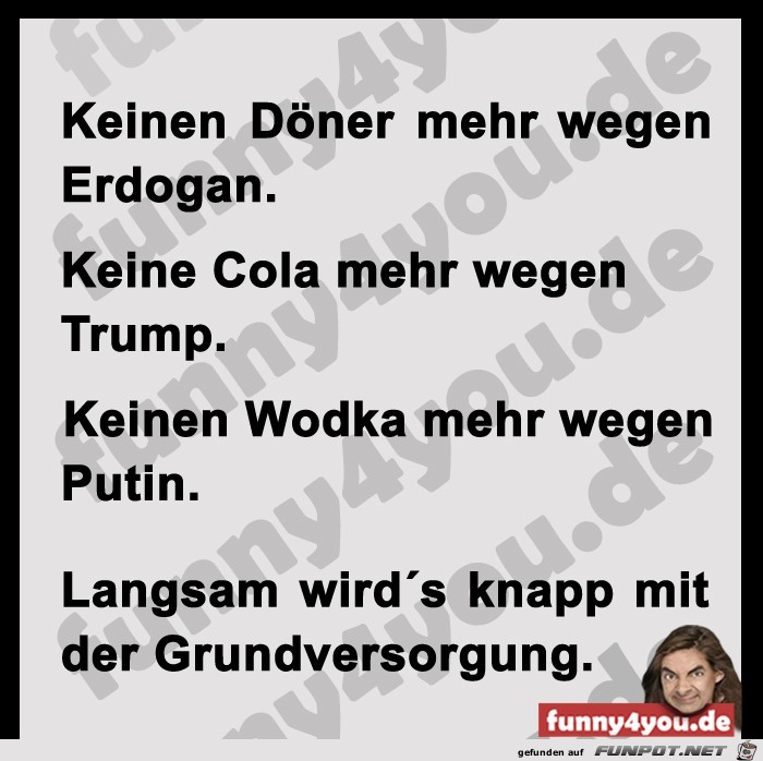 Langsam wirds knapp