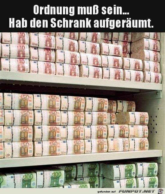 Endlich mal den Schrank aufgerumt