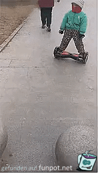 Ein Meister auf dem Hoverboard