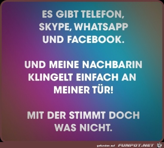 Es gibt Telefon