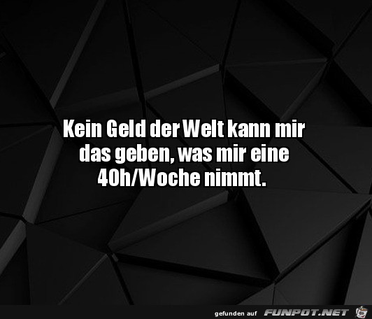 Kein Geld der Welt