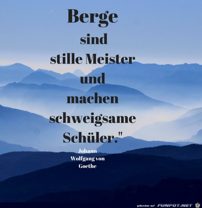 Berge sind stille Meister