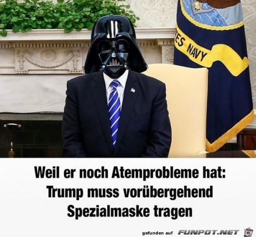 Spezialmaske fr Trump