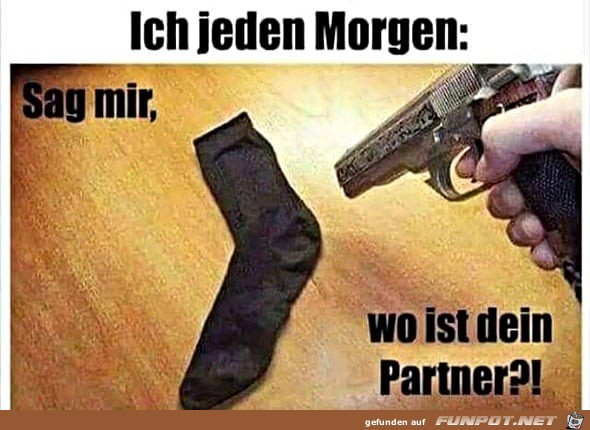 Socken-Partner fehlt