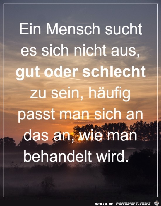 Man passt sich an