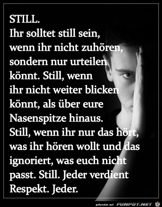 Still sein