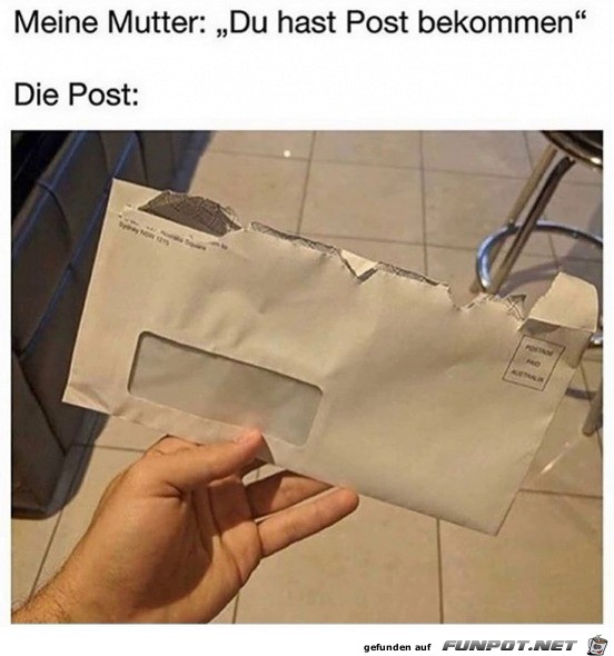 Deine Post ist hier