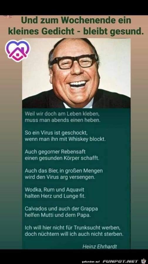 Kleines Gedicht zum Wochenende