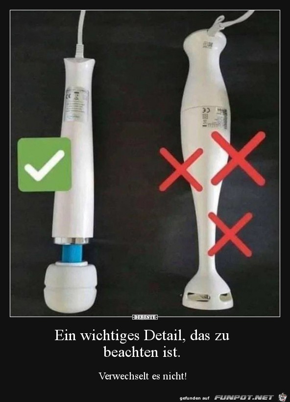 Nicht verwechseln