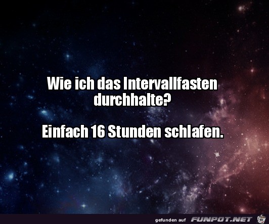 Wie ich das Intervallfasten durchhalte