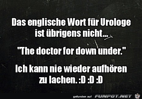 Das englische Wort fr Urologe