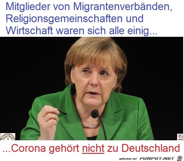 Corona gehrt nicht zu Deutschland