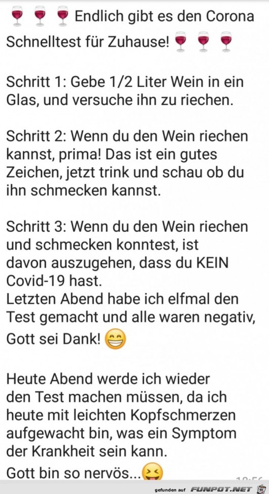 Corona-Schnelltest fr zuhause