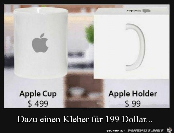 Bei Apple kostet alles extra