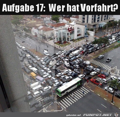 wer hat Vorfahrt?