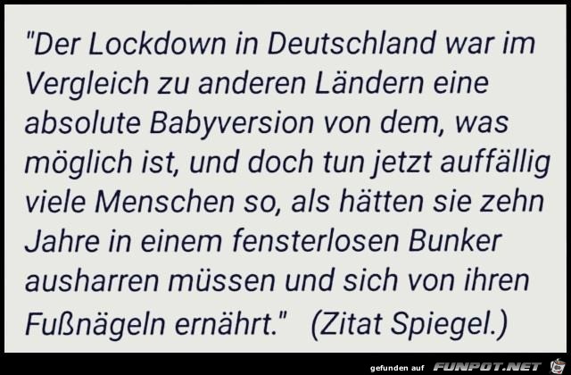 Lockdown in Deutschland