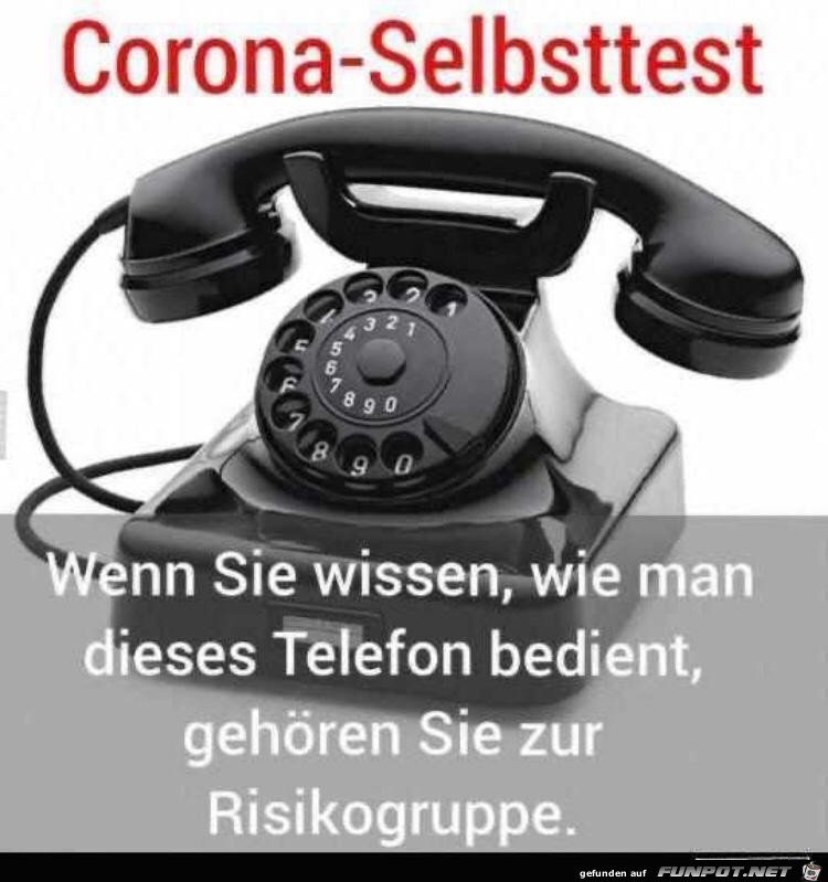 Corona-Telefon-Selbsttest