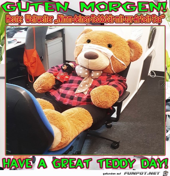Nimm deinen Teddybr mit zur Arbeit Tag