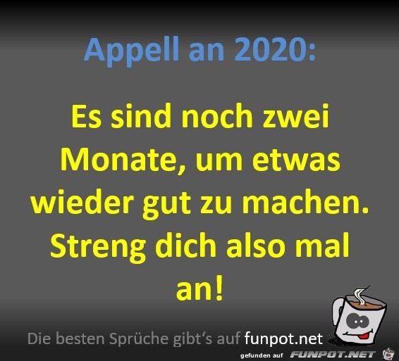 Appell an 2020