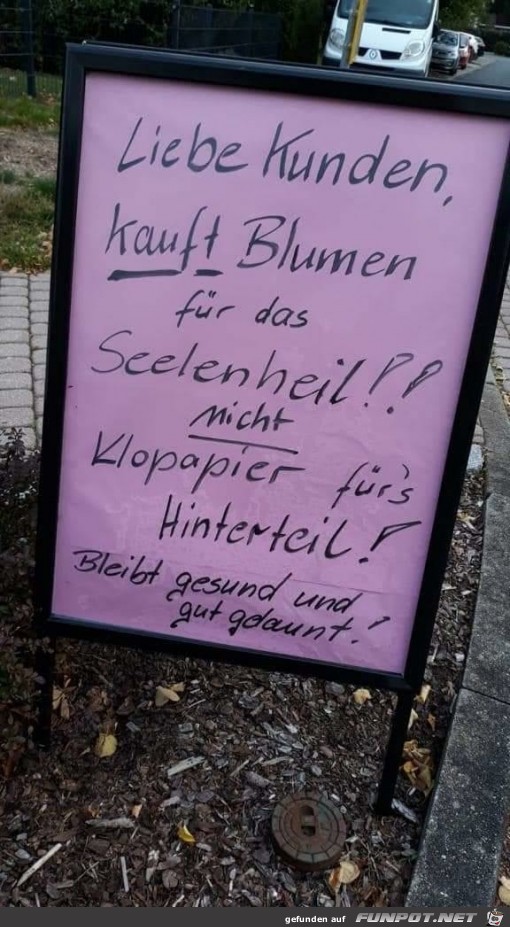 kauft Blumen