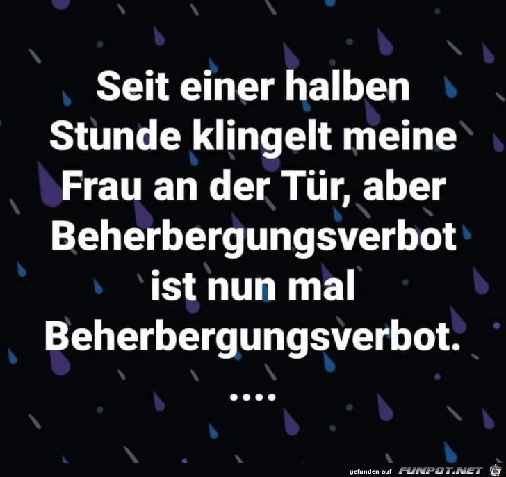 Beherbergungsverbot