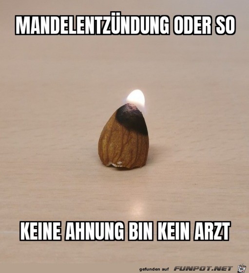 Eine Mandelentzndung