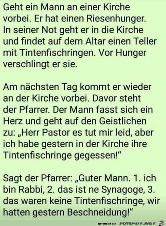 Pech in der Kirche