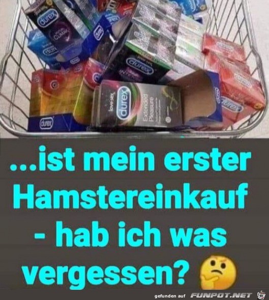 Erster Hamstereinkauf