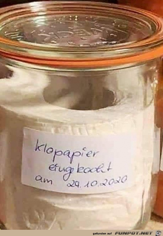 Klopapier eingekocht