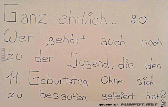 Ganz ehrlich