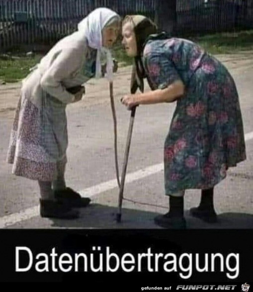 Datenbertragung damals