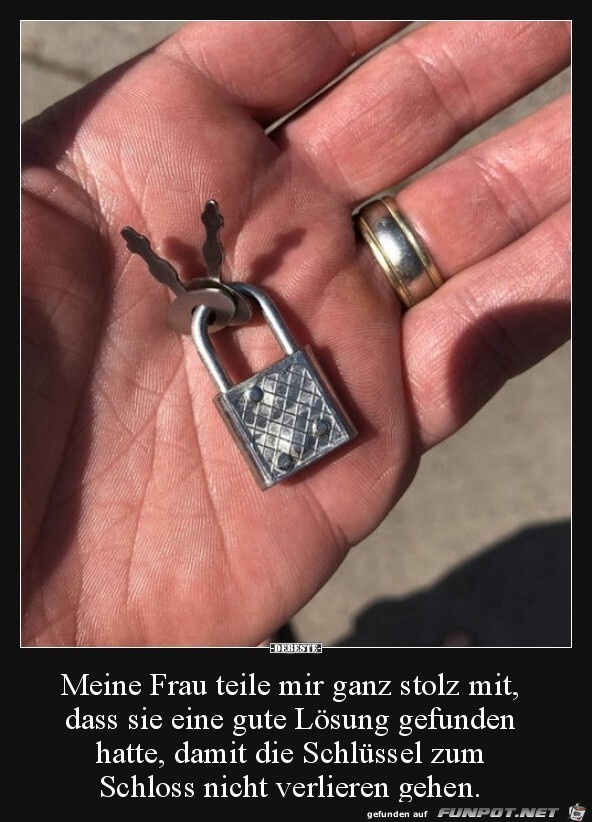 Nie mehr Schluessel verlieren