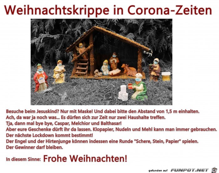 Weihnachtskrippe In Corona Zeiten