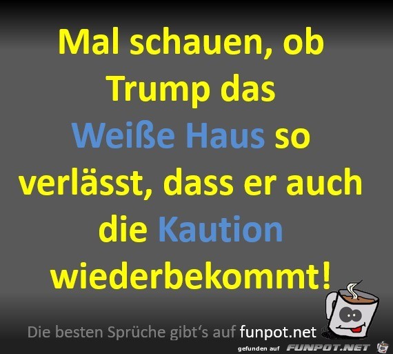 Die Kaution frs Weie Haus