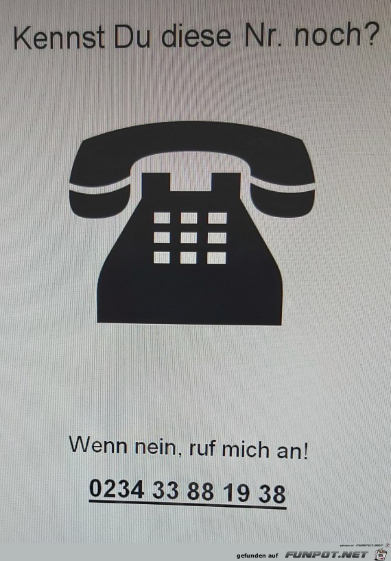 Alte Telefonnummer