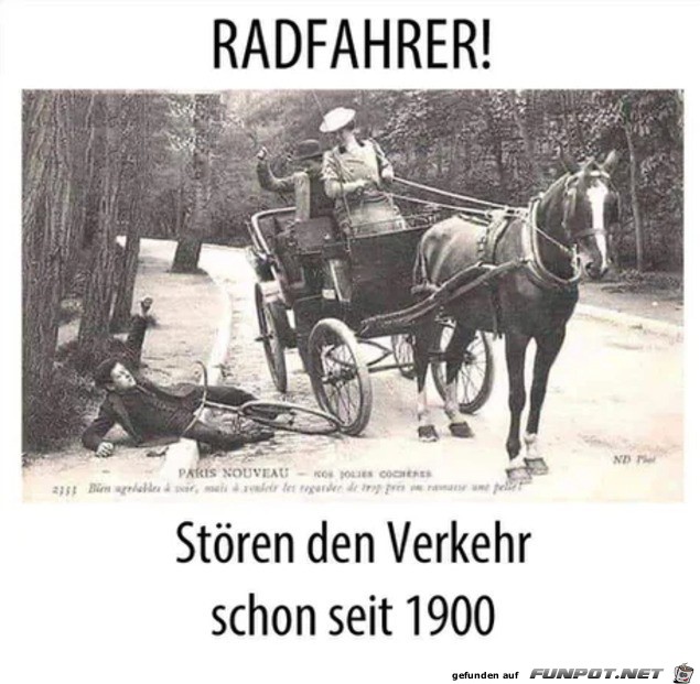 Immer diese Radfahrer