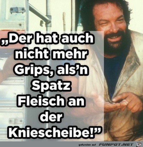 Der hat auch nicht mehr Grips