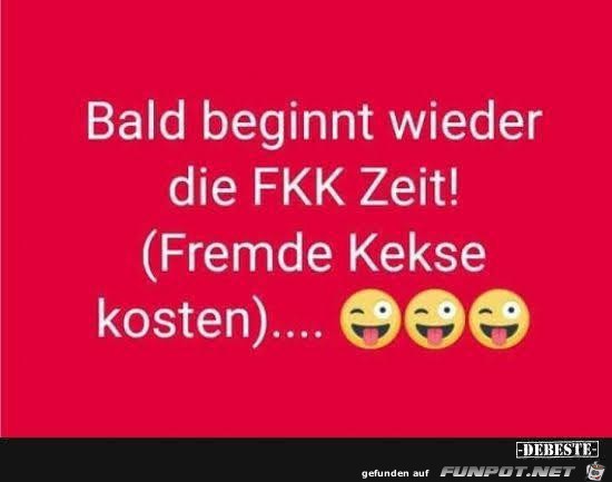 Bald beginnt wieder die FKK Zeit