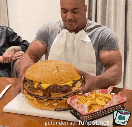 Ziemlich riesiger Burger