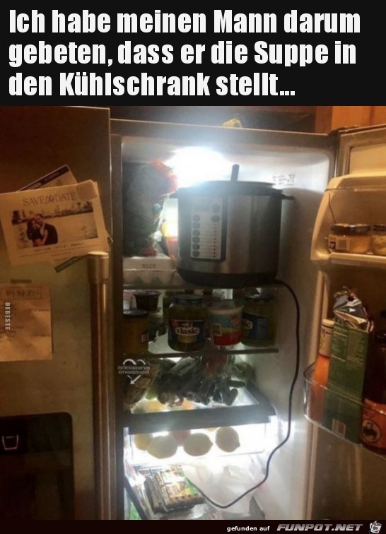 In den Kuehlschrank