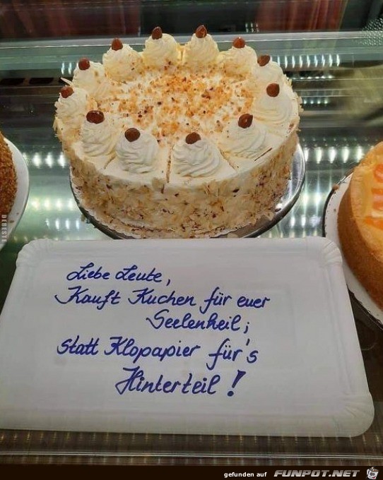 Leute kauft Kuchen