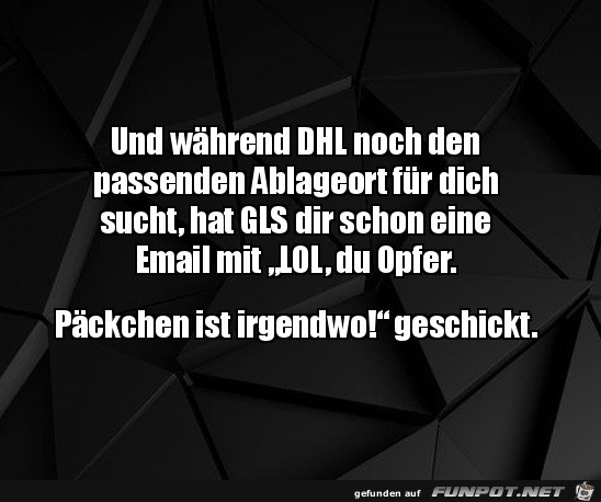 GLS schickt dir eine Mail