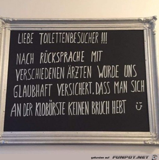 Klobrste nutzen