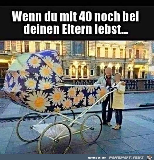 Mit 40 noch bei den Eltern leben