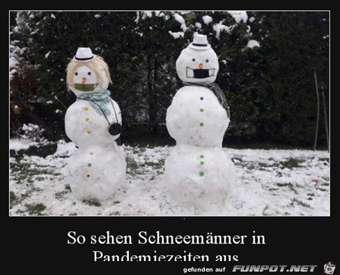 Corona-Schneemann