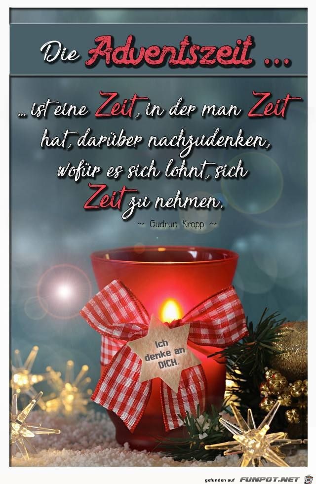 Die Adventszeit ist eine Zeit zum Nachdenken