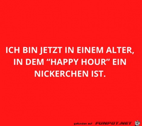 Die Happy Hour fr ltere Menschen