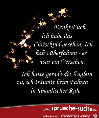 Das Christkind gesehen