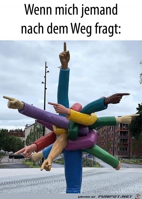 Wenn mich jemand nach dem Weg fragt