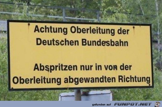 Oberleitungs-Hinweis Oberleitungs-Hinweis